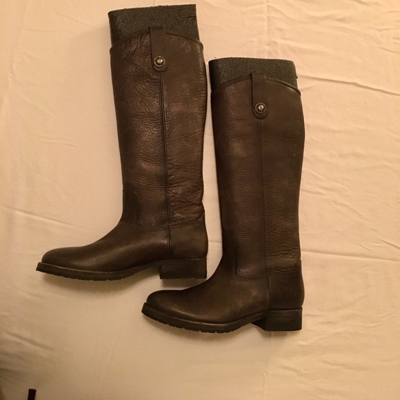 New Frye Melissa Button Lug Tall Boot - Picture 2 of 7